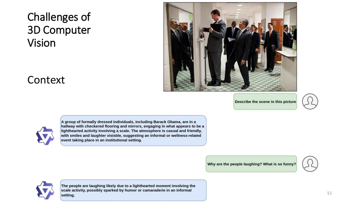 Chat with a vision-language model that misses the joke