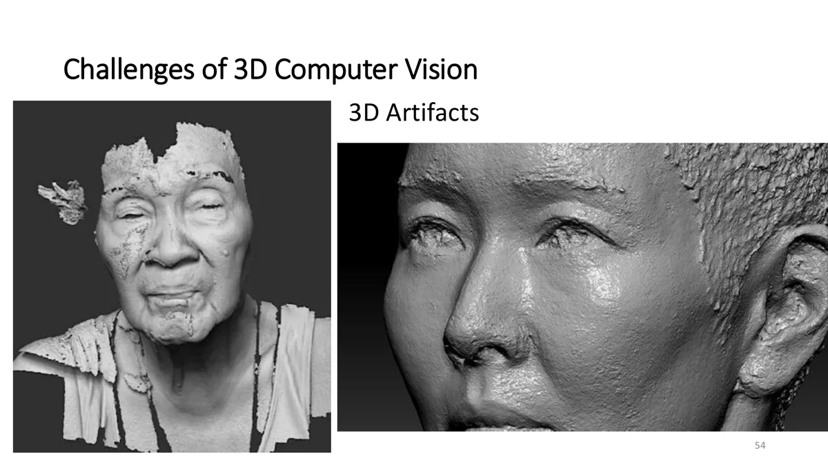3D scan with missing parts and noise